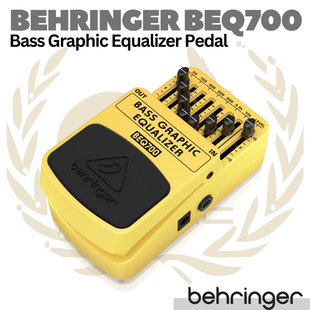 BEHRINGER BEQ700 Master of Tone | Bass Graphic 7 Band Equalizer Pedal