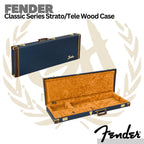 Fender Classic Series Stratocaster/Telecaster Guitar Wood Case - Tweed