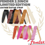 FENDER 2.5inch Limited Edition Leather Strap Gitar Bass