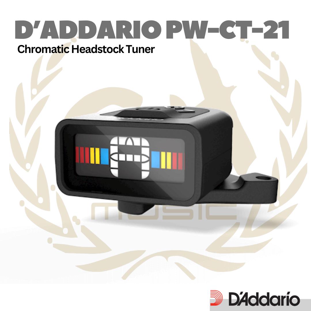 D'addario PW-CT-21 Chromatic Headstock Tuner - CT21 - Gitar Bass