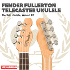 Fender Fullerton Telecaster Ukulele - Ukulele Elektrik Body Telecaster Mini 4-Senar With Preamp Original Asli