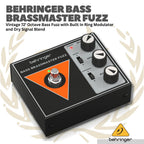 BEHRINGER BASS BRASSMASTER FUZZ VINTAGE 72" OCTAVE BASS FUZZ EFFECT - BRASS-MASTER FUZZ EFEK GITAR BASS MODULATOR BASS BRASSMASTER FUZZ