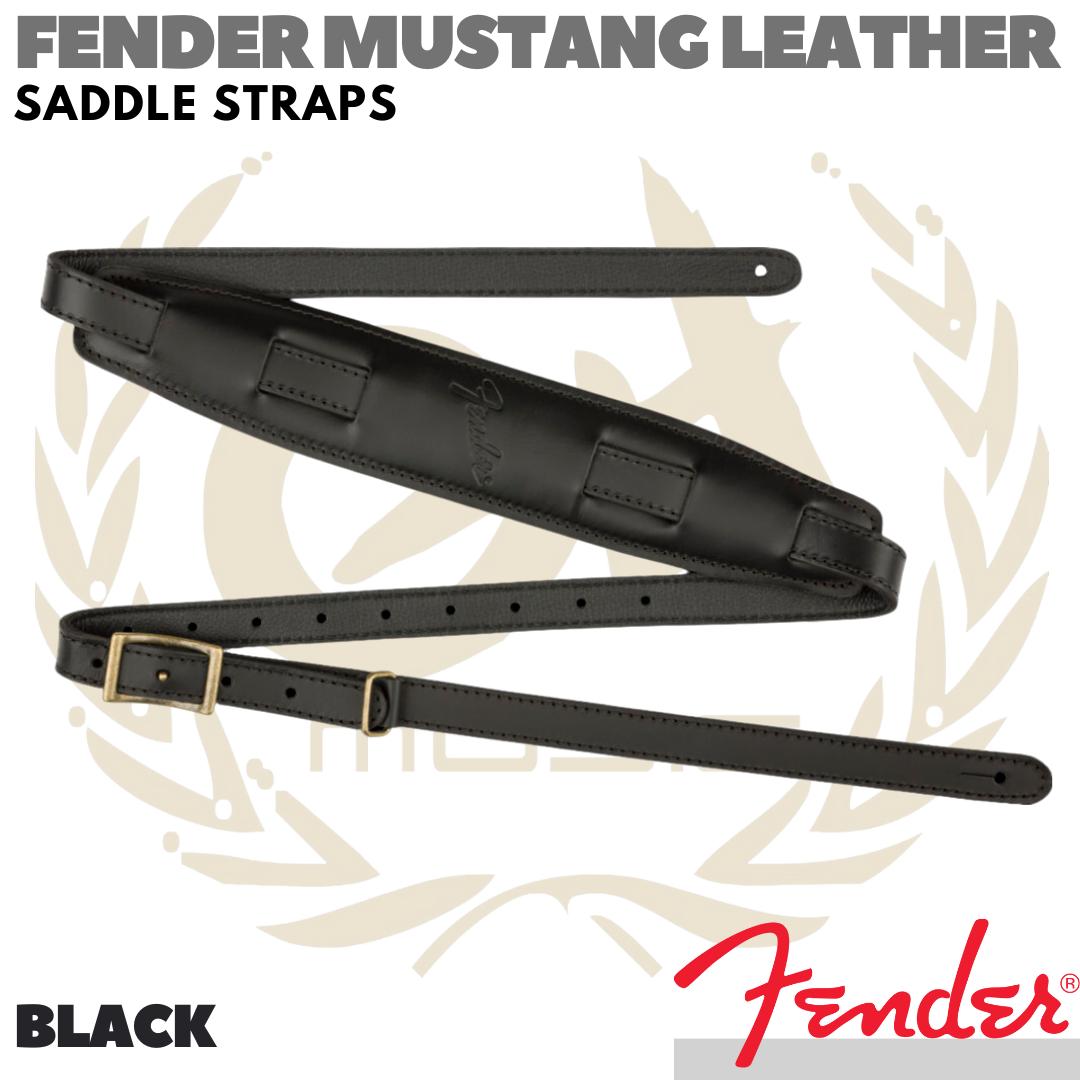 FENDER Mustang Leather Saddle Guitar Strap | Tali Gitar - STANDART