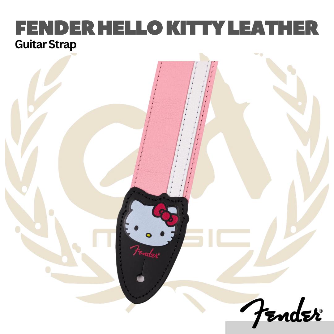 Fender Hello Kitty Leather Guitar Strap - Strep Gitar