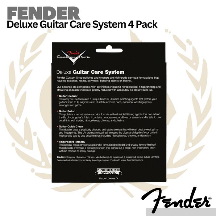 Fender Custom Shop Deluxe Guitar Care System, 4 Pack - Pembersih Gitar