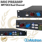 Alctron MP73X2 Dual Channel Microphone Pre-Amplifiers - Preamp Mic