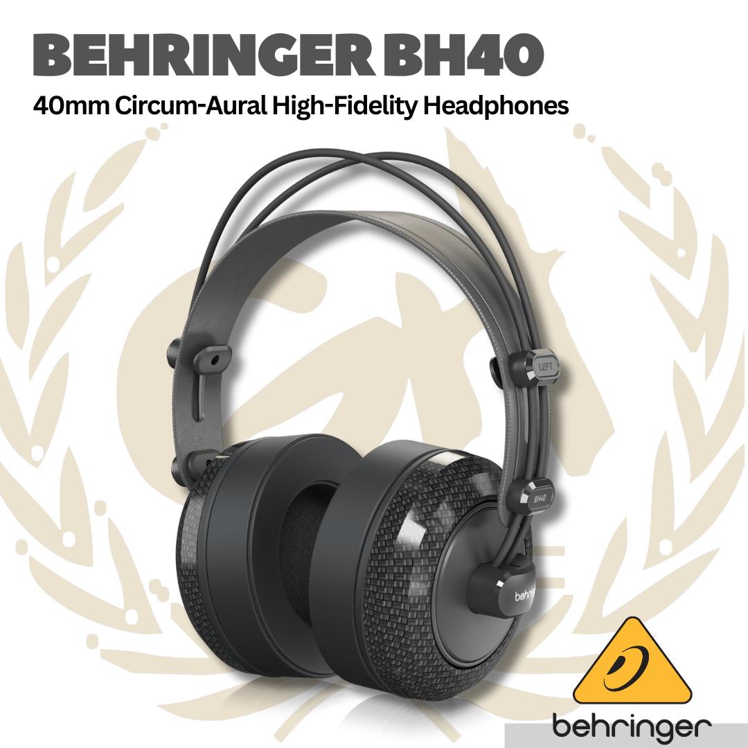 Behringer BH40 Premium 40 mm Circum-Aural High-Fidelity Headphones