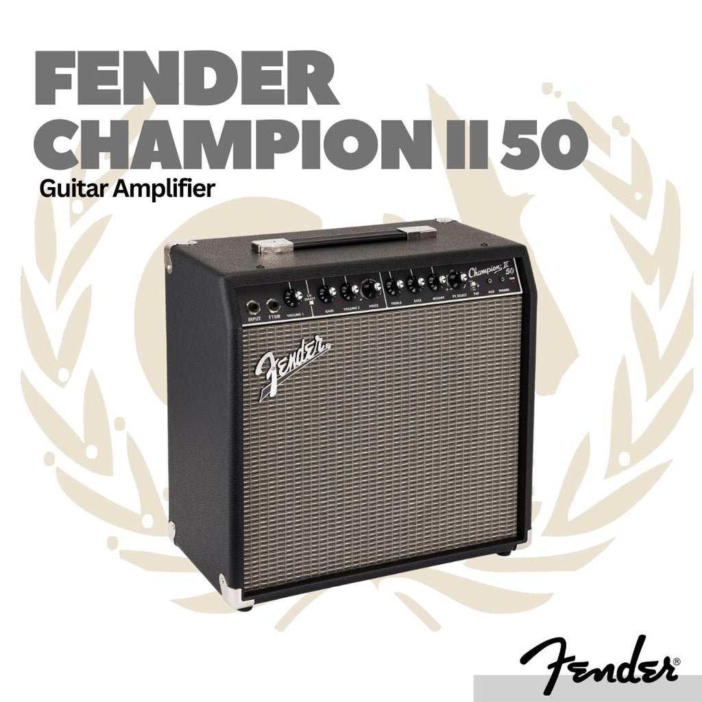 Fender Champion II 50 Guitar Combo Amplifier - Ampli Gitar