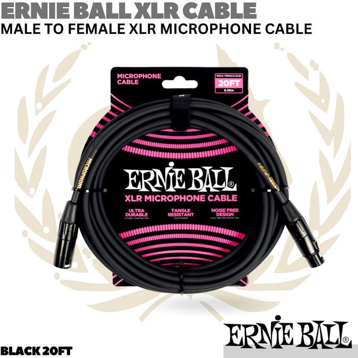 ERNIE BALL XLR Male to Female Microphone Cable | Kabel Mic XLR