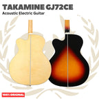 TAKAMINE GJ72CE Acoustic Electric Guitar - Gitar Akustik Listrik Elektrik dengan Preamp GJ72 CE Original Asli