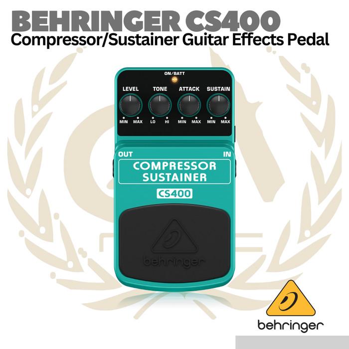 Behringer CS400 Compressor / Sustainer Pedal Effect - Efek Gitar