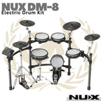 NUX DM-8 Electric Drum Kit Digital Asli dengan Remo Mesh Heads & 9-Piece Lengkap | Drum Elektrik DM8 Original