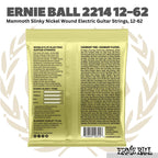 Ernie Ball 2214 Mammoth Slinky Nickel Wound Electric Guitar Strings, 12-62 | Senar Gitar Elektrik 0.12 Asli Original