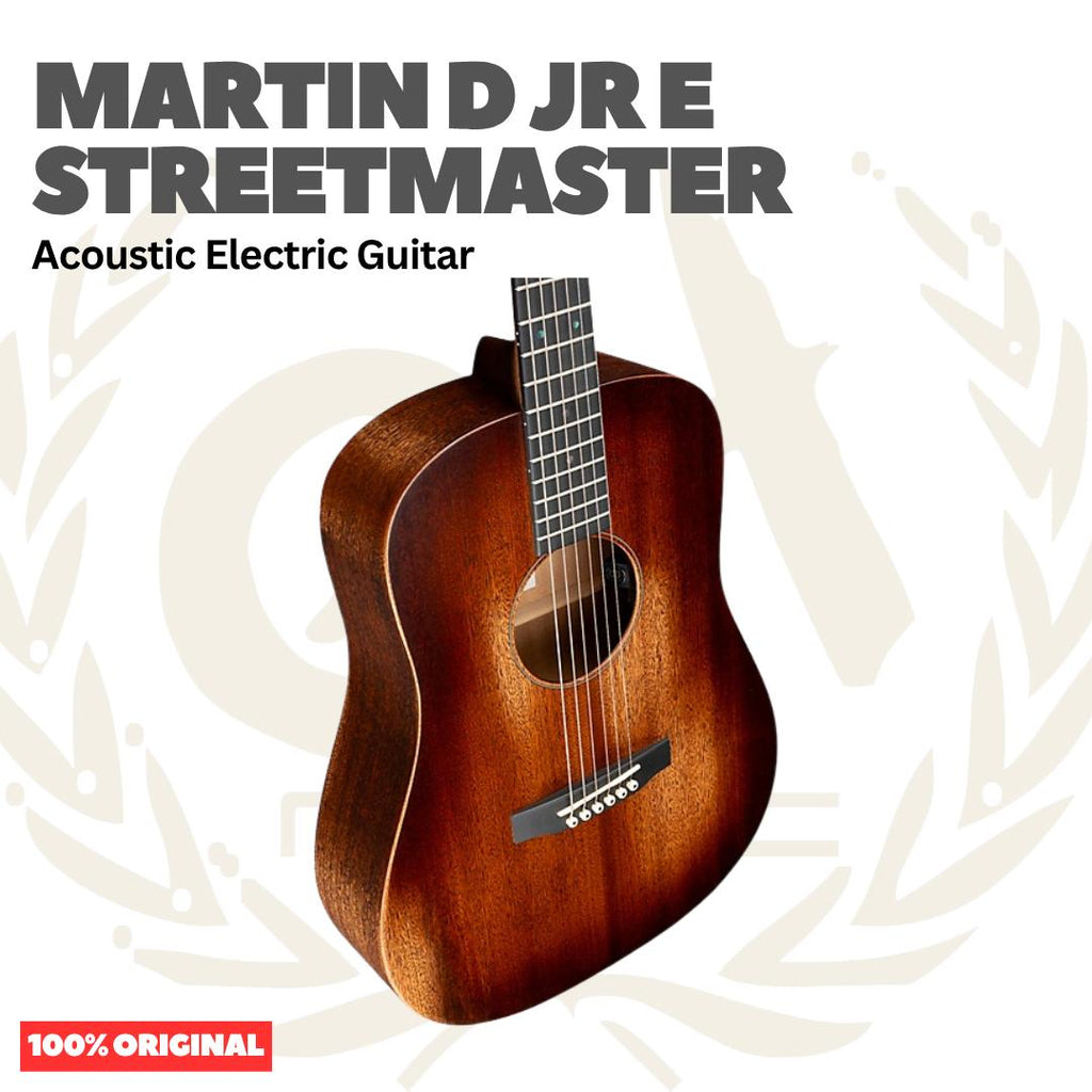 Martin D-JR-E STREETMASTER Acoustic Electric Guitar w/Bag - Gitar Akustik Elektrik