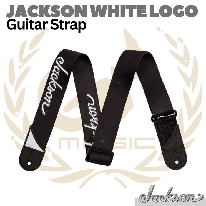 JACKSON WHITE LOGO Guitar & Bass Strap | Strep Gitar