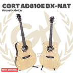 CORT AD810E DX-NAT Acoustic Guitar - Gitar Akustik Elektrik dengan Preamp AD810DX - AD810EDX Original Asli