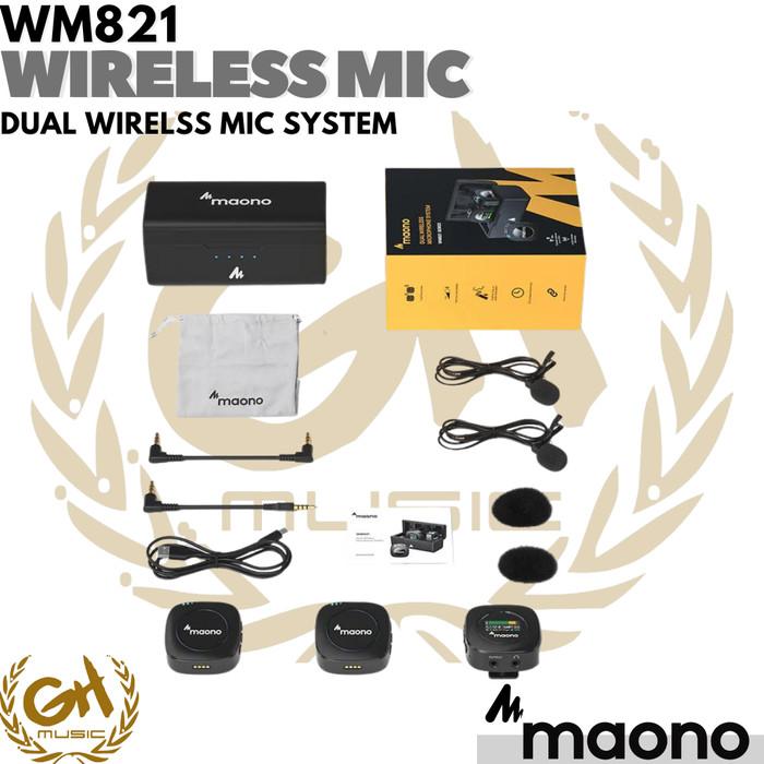 Maono WM821 Dual Wireless Microphone System - Mic Wireless