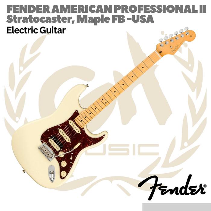 Fender American Professional II HSS Stratocaster Electric Guitar Maple