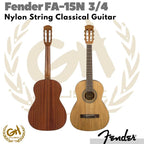 Fender FA 15N 3/4 Size Nylon Classical Guitar | Gitar Klasik Nilon