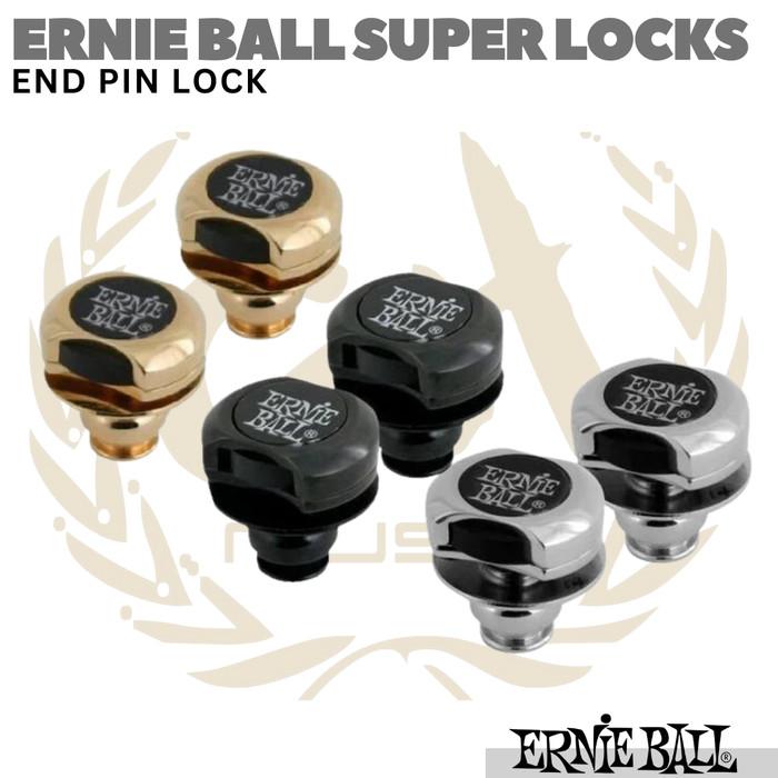 ERNIE BALL Super Locks | End Pin Lock Gitar Bass
