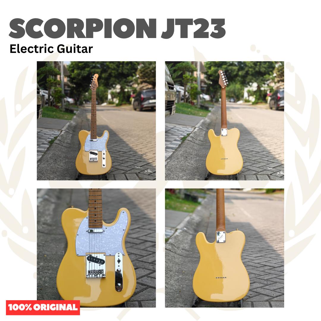 SCORPION JT23 Black Jaguar Series Electric Guitar - Gitar Listrik Tele
