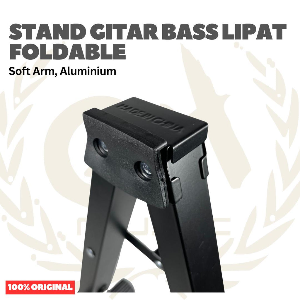 Stand Gitar Bass Lipat Foldable Soft Arm, Aluminium - GS-12 / INU27