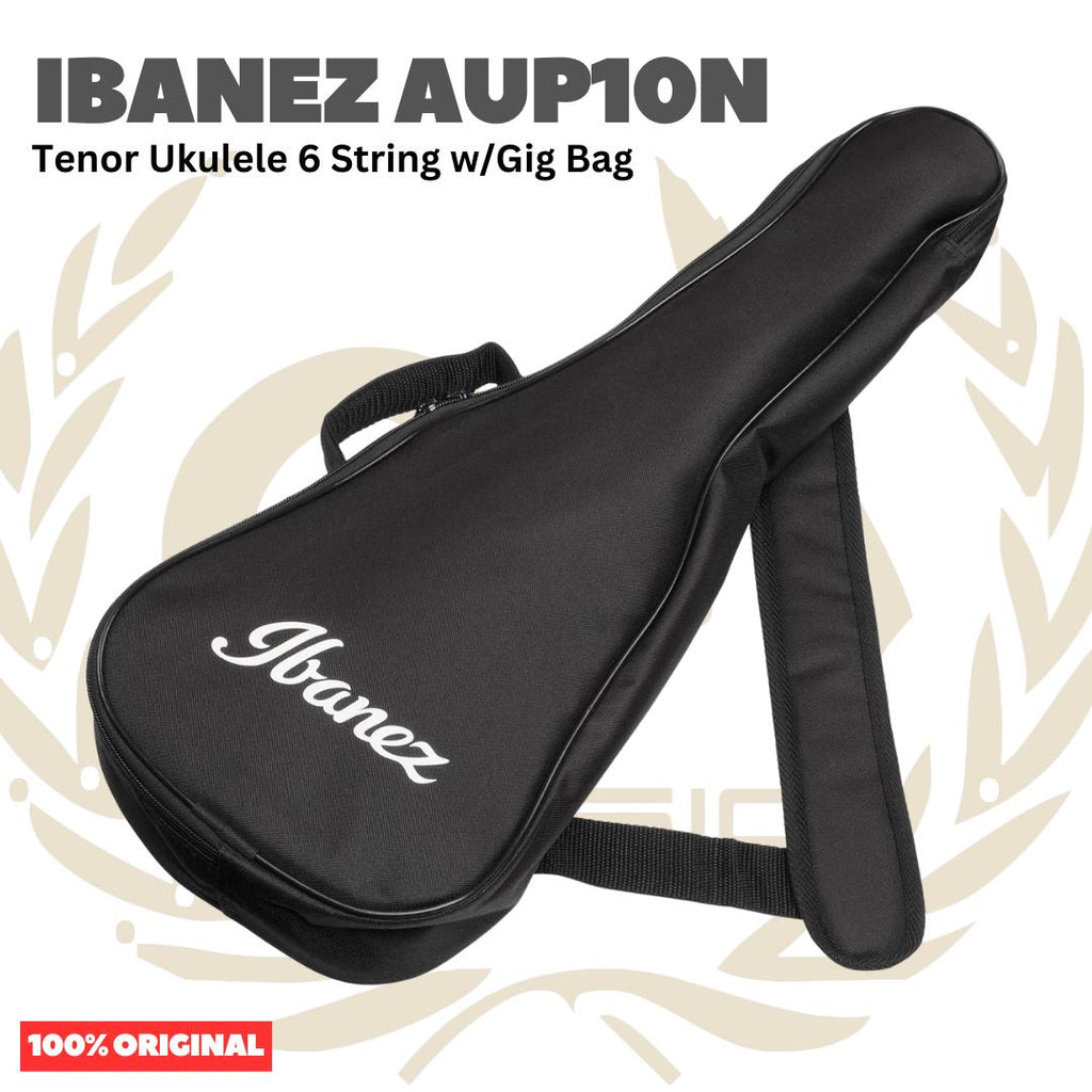 Ibanez AUP10N Tenor Ukulele 6 String w/Gig Bag - Gitar Lele