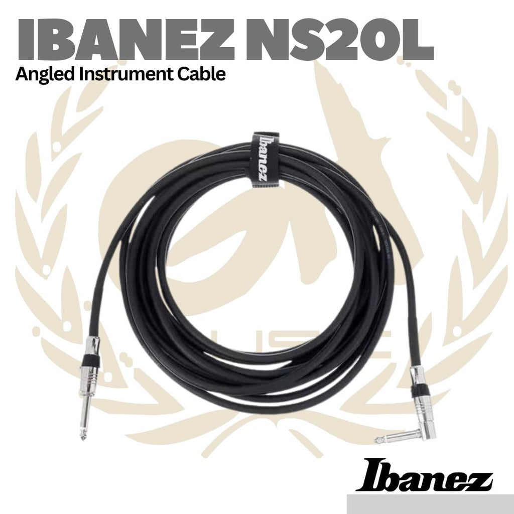 Ibanez NS20L Angled Instrumen Cable - Kabel Jack Gitar L