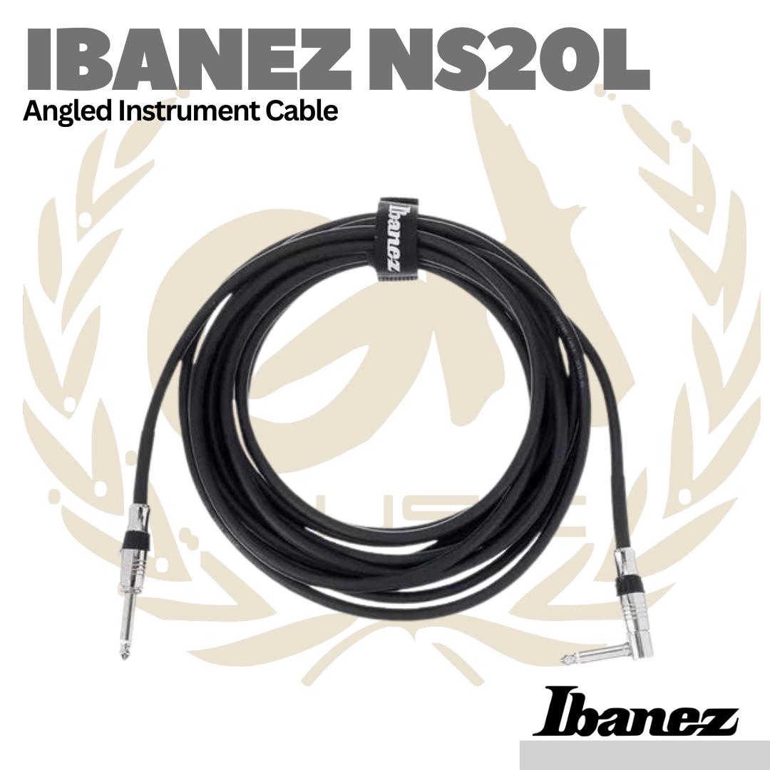 Ibanez NS20L Angled Instrumen Cable - Kabel Jack Gitar L