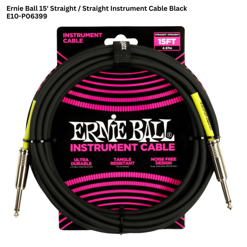 Ernie Ball PVC Straight to Straight Instrument Cable - Kabel Jack