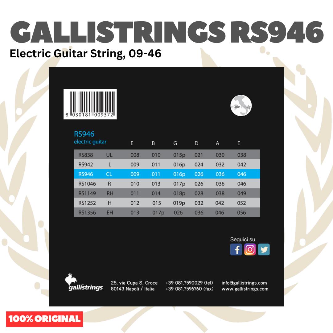 GALLISTRINGS RS946 Electric Guitar Strings 09-46 - Senar Gitar Listrik Elektrik Galli Strings RS946 Original Asli