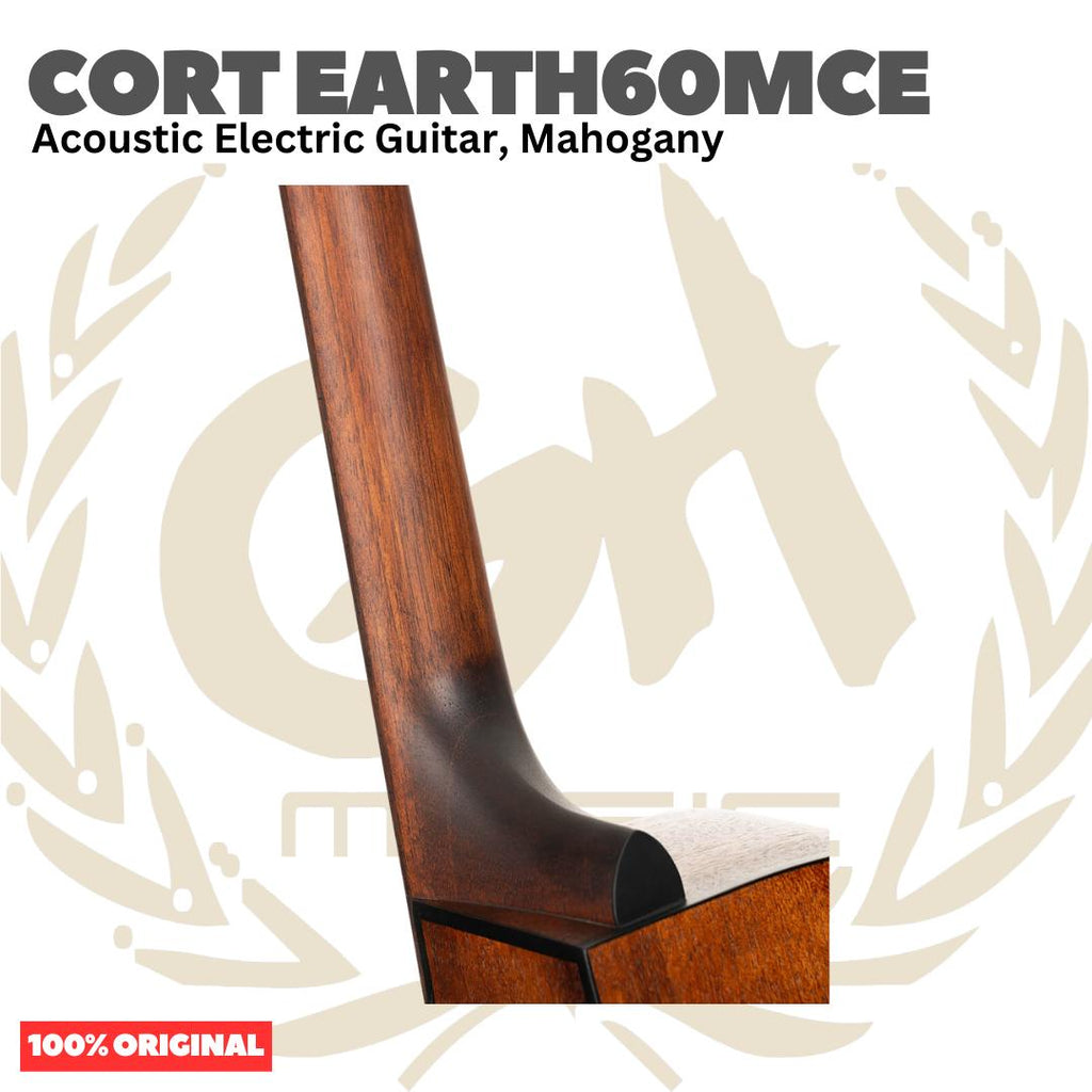 Cort Earth 60 MCE Acoustic Electric Guitar - Gitar Akustik Elektrik Earth60MCE | Earth 60MCE Original Asli