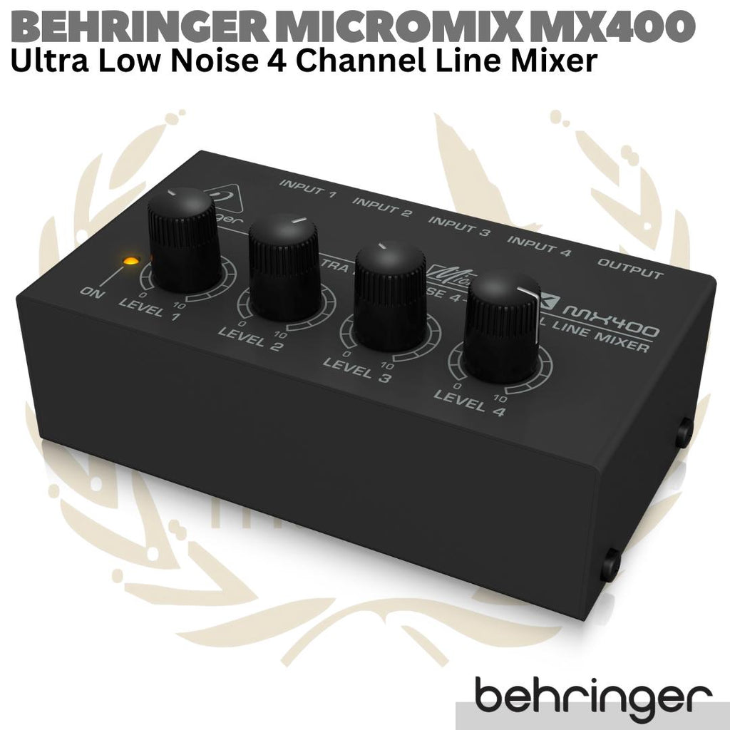 BEHRINGER MICROMIX MX400 4 Channel Line Mixer | Mini Compact Portable
