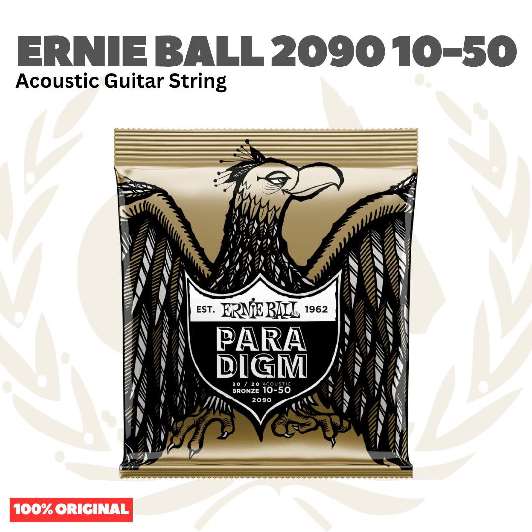 Ernie Ball 2090 Paradigm Extra Light 80/20 Bronze Acoustic Guitar Strings, 10-50 - Senar Gitar Akustik
