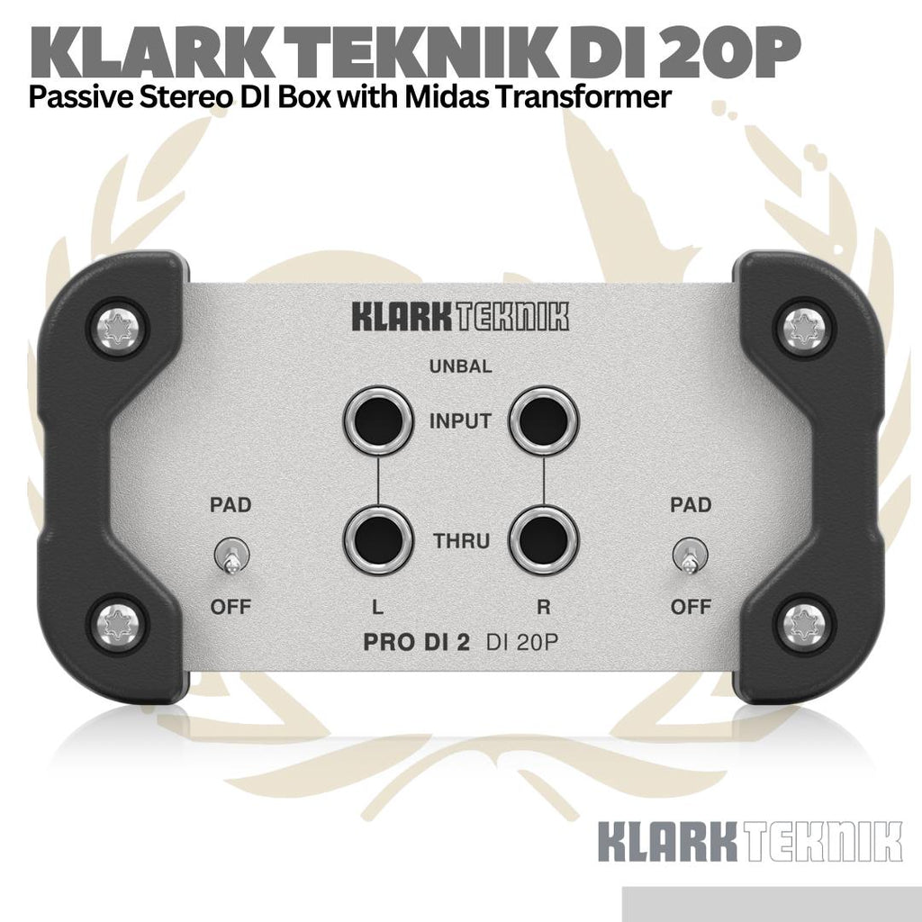 Klark Teknik DI 20P 2-ch Passive Direct Box with Midas Transformer
