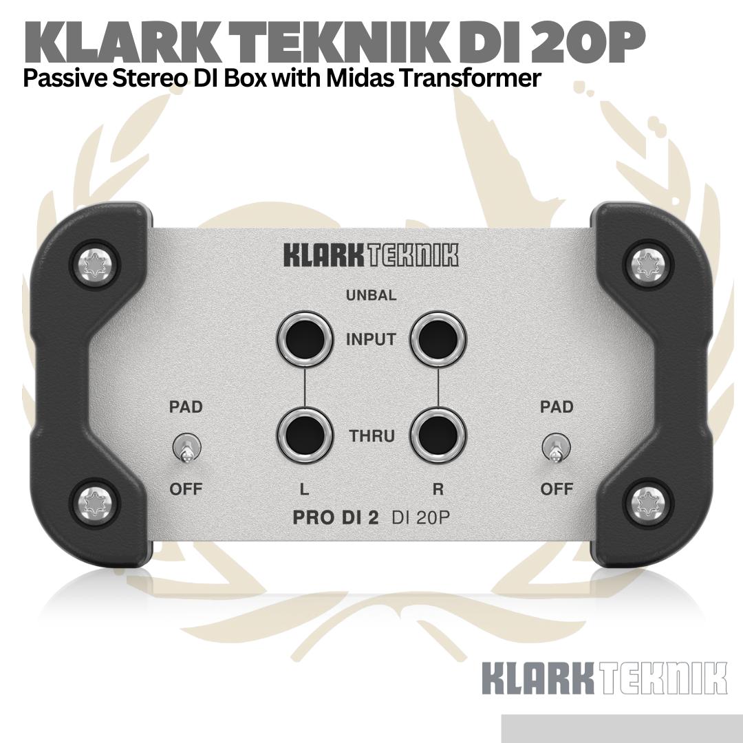 Klark Teknik DI 20P 2-ch Passive Direct Box with Midas Transformer