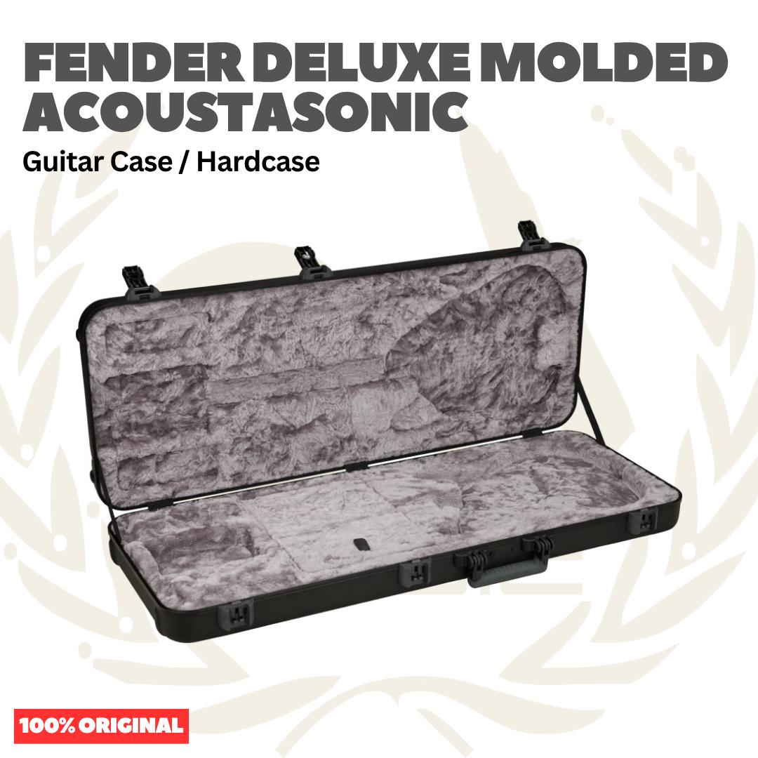Fender Deluxe Molded Acoustasonic Guitar Case - Hard Case Gitar