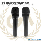 TC HELICON MP-60 HANDHELD MICROPHONE - MP 60 MIC DYNAMIC VOCAL MP60 MIK DINAMIK KARAOKE VOKAL