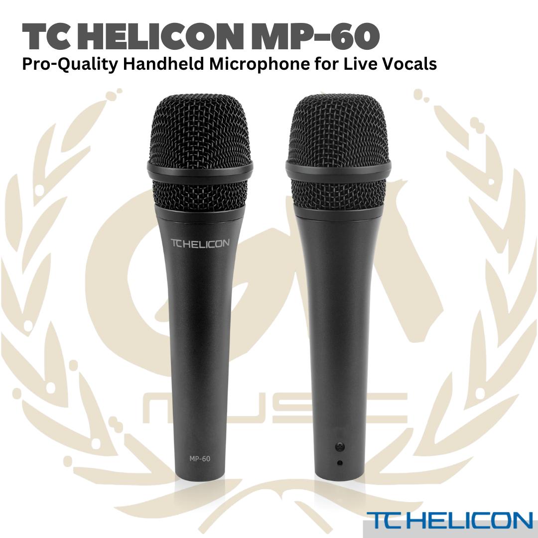 TC HELICON MP-60 HANDHELD MICROPHONE - MP 60 MIC DYNAMIC VOCAL MP60 MIK DINAMIK KARAOKE VOKAL