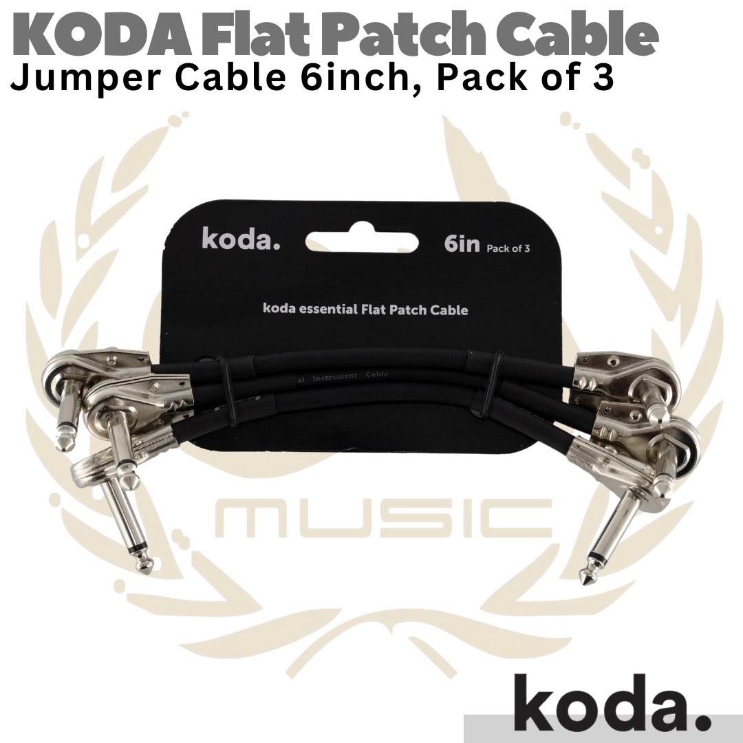 KODA Flat Patch Cable 6 inch | Kabel Jack Jumper Gitar L isi 3