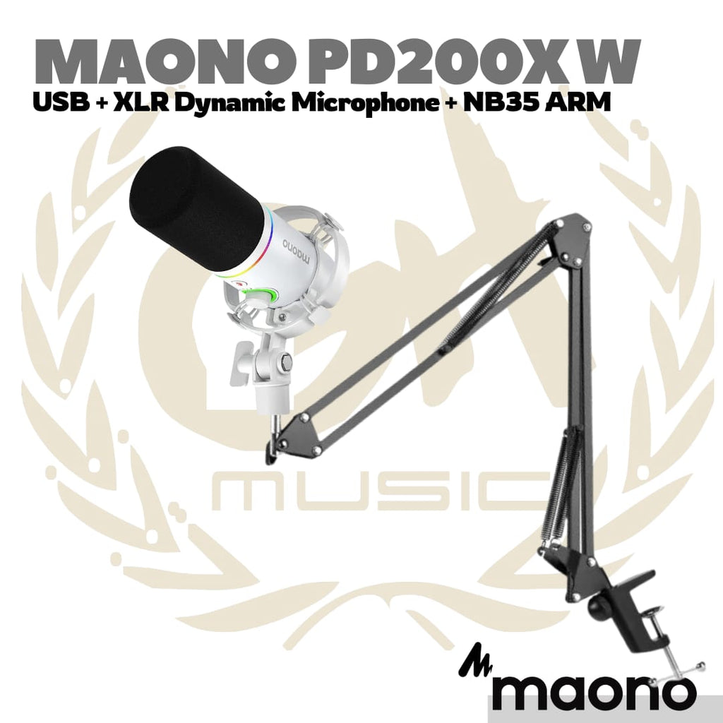 MAONO PD200X USB / XLR Dynamic Microphone | Gaming Podcast PD200 RGB