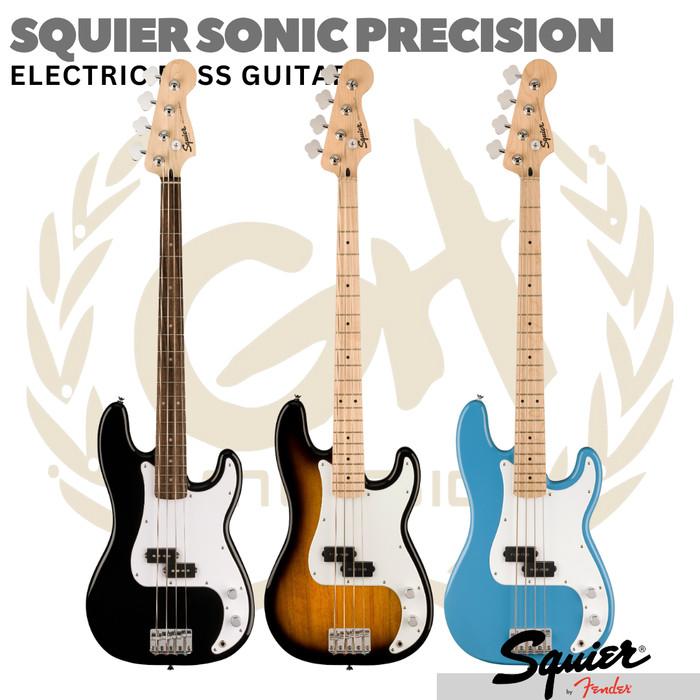 SQUIER SONIC PRECISION Electric Bass Guitar | Bass Listrik Elektrik - CALIFORNIA BLUE