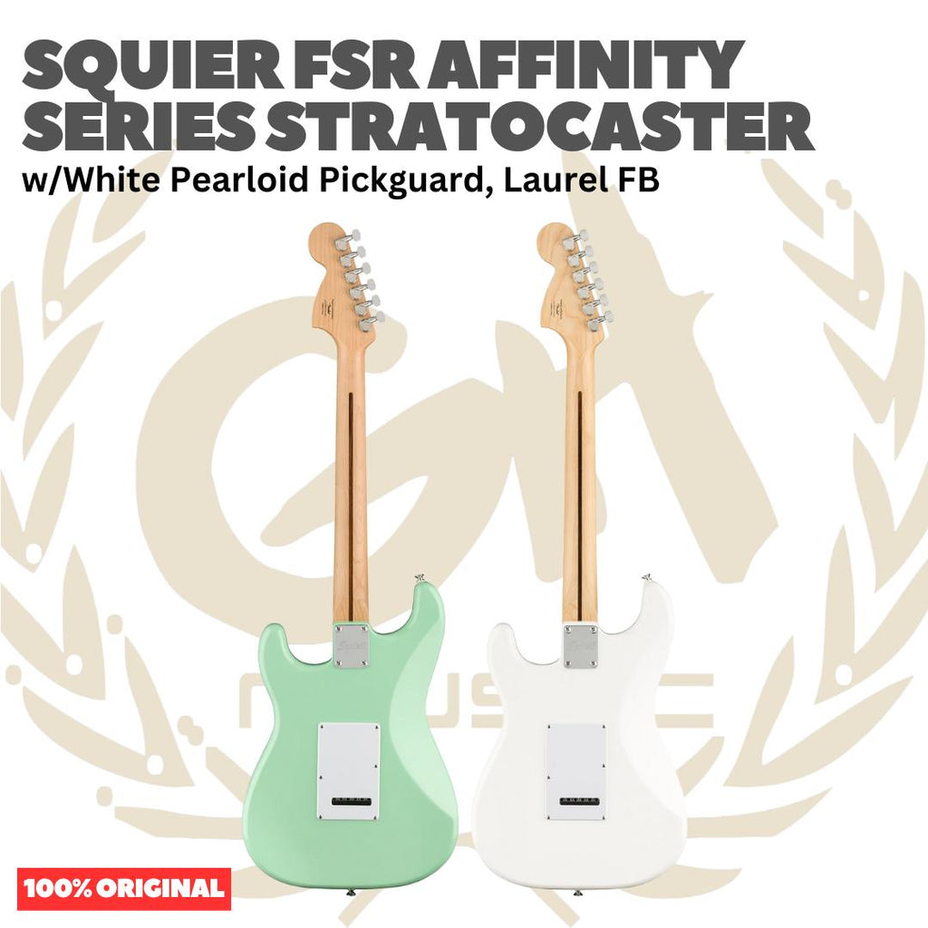 SQUIER FSR Affinity Series Stratocaster w/Pearloid Pickguard Electric Guitar - Gitar Listrik Elektrik Original Asli