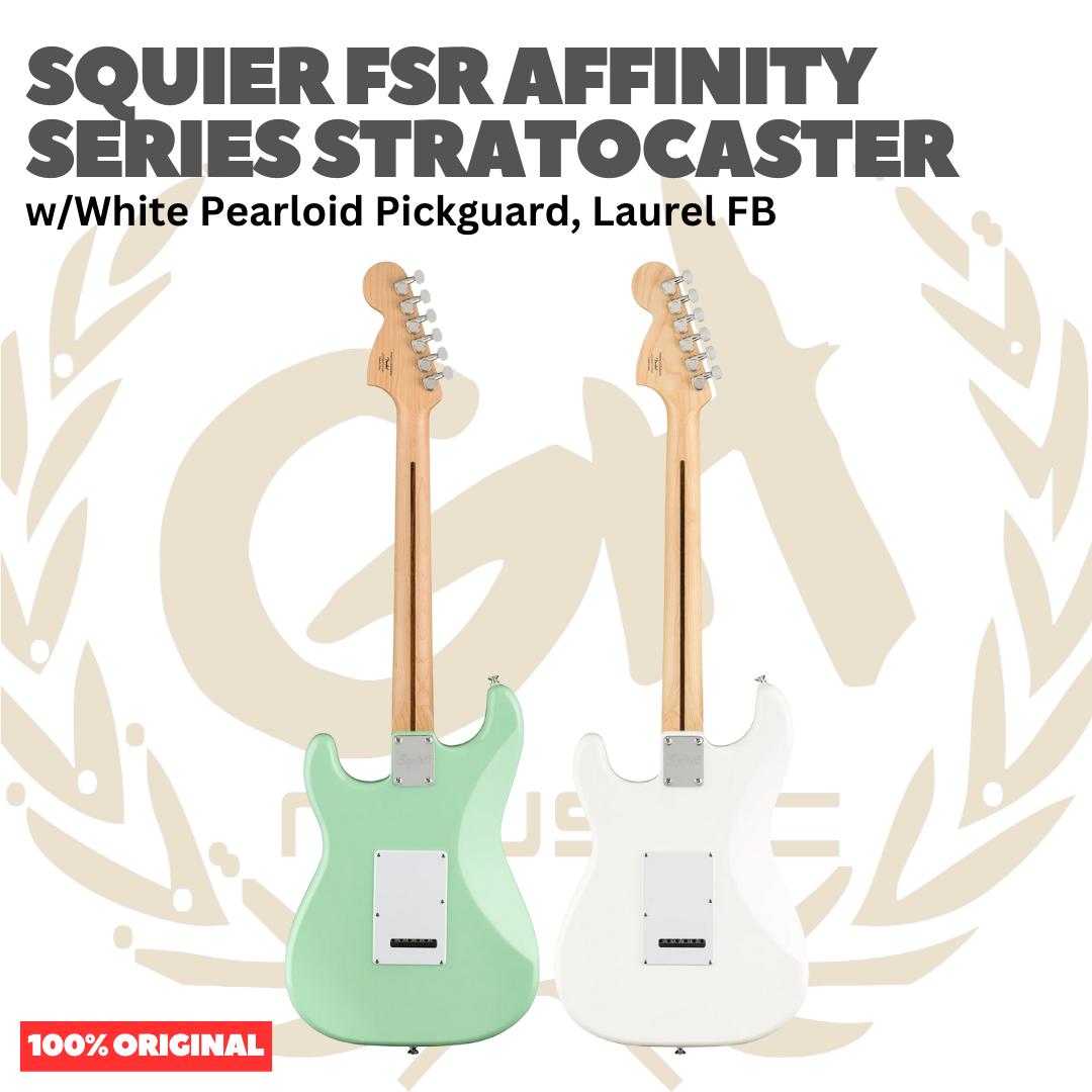 SQUIER FSR Affinity Series Stratocaster w/Pearloid Pickguard Electric Guitar - Gitar Listrik Elektrik Original Asli