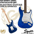 Squier FSR Affinity Series Stratocaster QMT Electric Guitar, Laurel FB - Gitar Listrik Elektrik