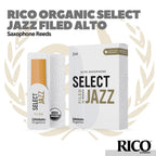 D'addario Organic Select Jazz Filed Alto Saxophone Reeds