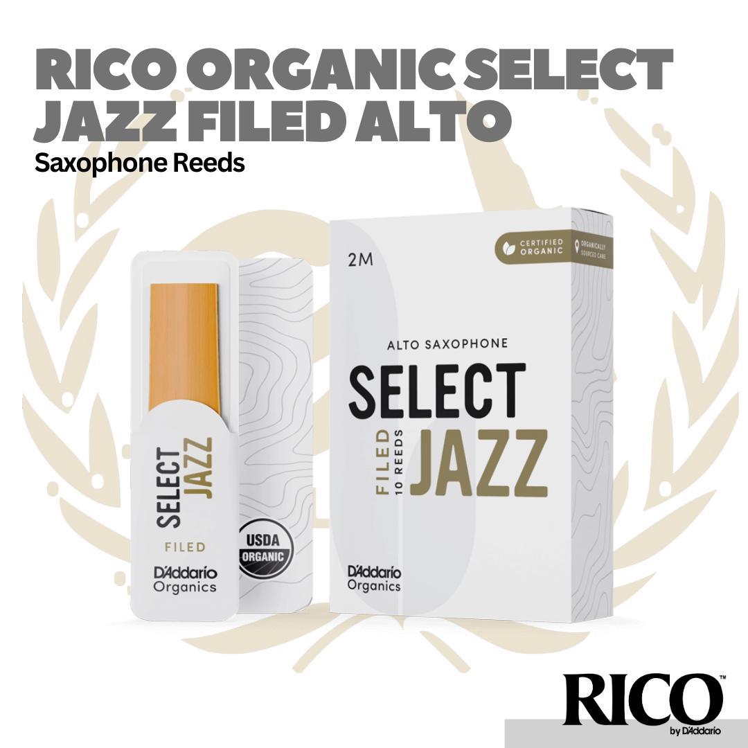 D'addario Organic Select Jazz Filed Alto Saxophone Reeds