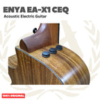 Enya EA-X1 CEQ Grand Auditorium with a Venetian cutaway Acoustic Guitar - Gitar Akustik EAX1 CEQ