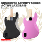 Squier FSR Affinity Series Active Jazz Bass Electric Bass Guitar - Bass Listrik Elektrik Original Asli