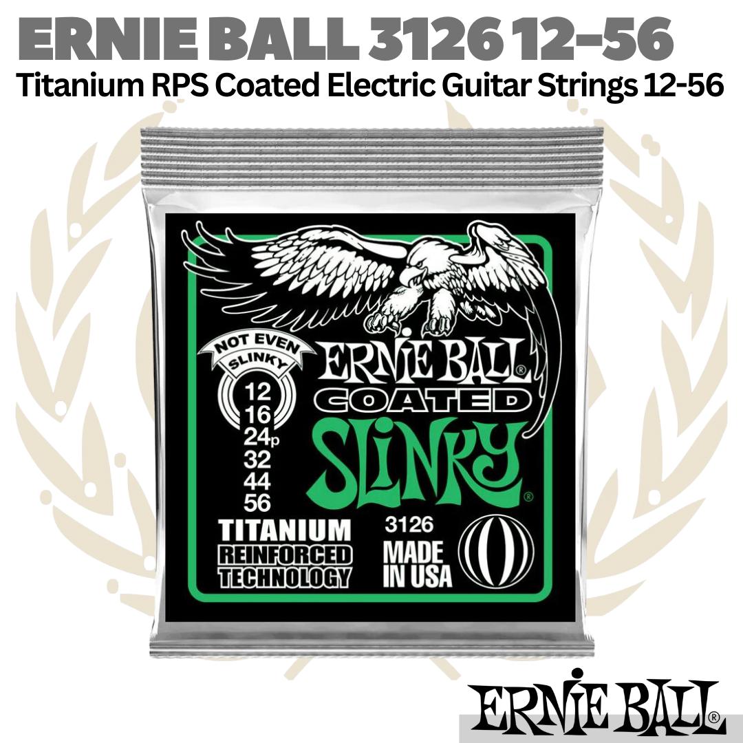 ERNIE BALL 3126 Titanium RPS Coated Electric Guitar Strings 12-56